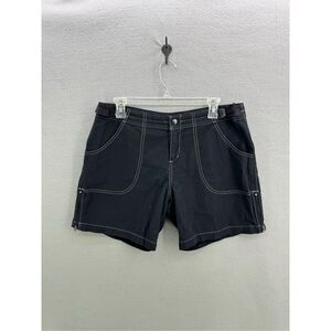 Kuhl Forester Womens Black Kuhldry Outdoor Hiking Bermuda Shorts Size Large